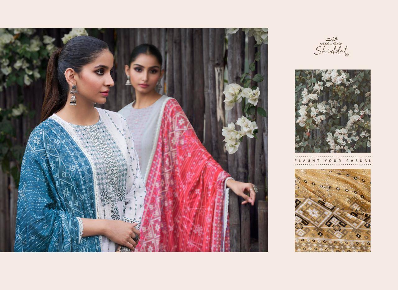 Shiddat casa 1001 dress materials export market